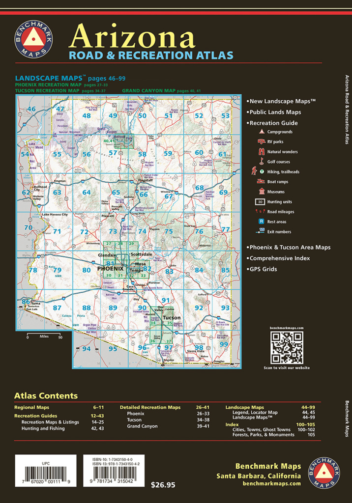 Arizona Road & Recreation Atlas - Benchmark Maps