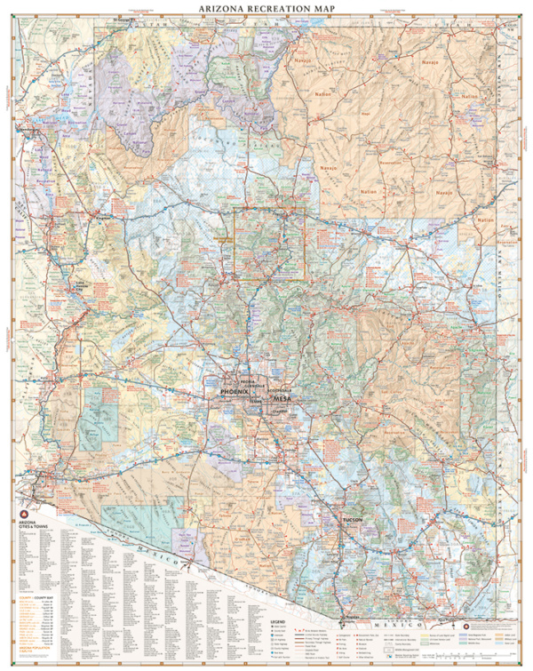 Arizona Recreation Map - Image 3