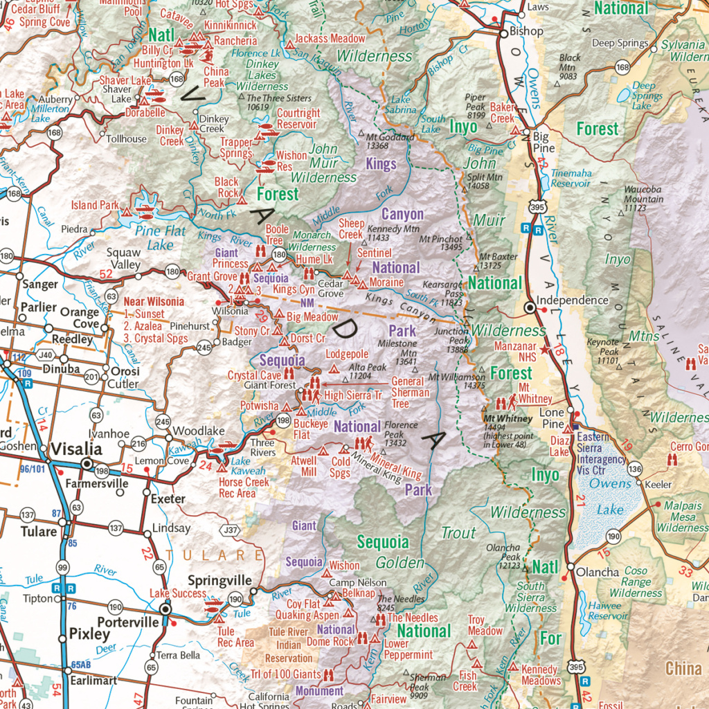 California Recreation Map - Benchmark Maps