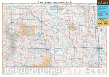 North Dakota Recreation Map - Benchmark Maps