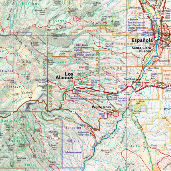 New Mexico Recreation Wall Map