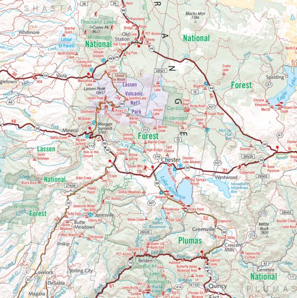 Northern California Recreation Map