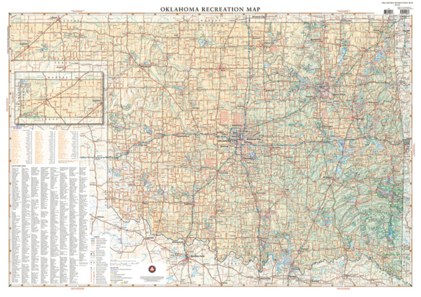 Oklahoma Recreation Map - Image 2