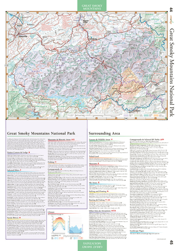 Southern Appalachians Road & Recreation Atlas