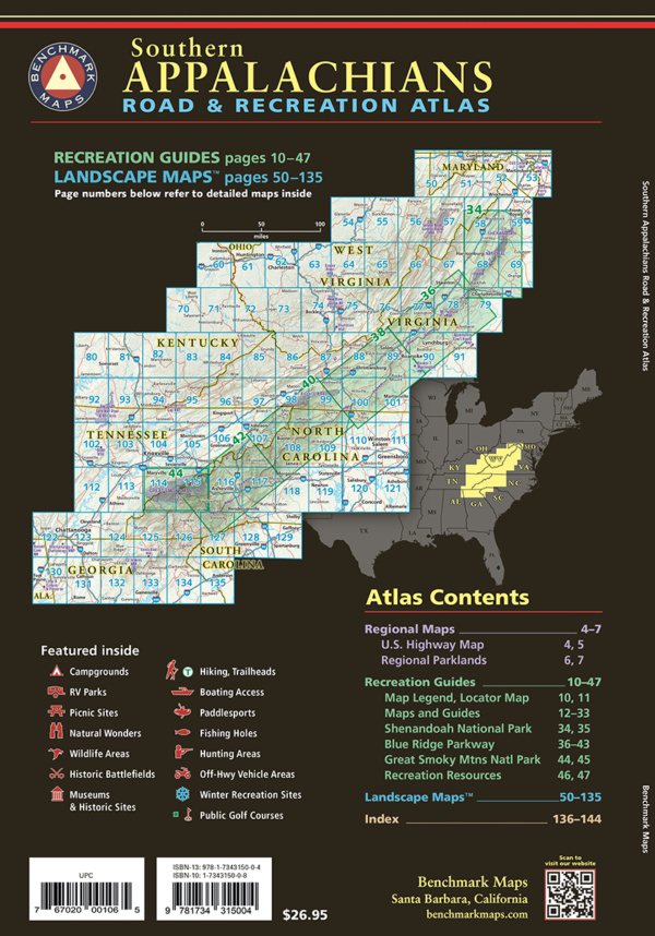 Southern Appalachians Road & Recreation Atlas - Image 2