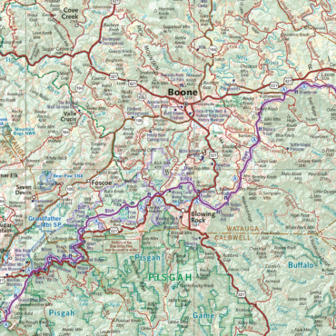 Southern Appalachians Road & Recreation Atlas - Benchmark Maps