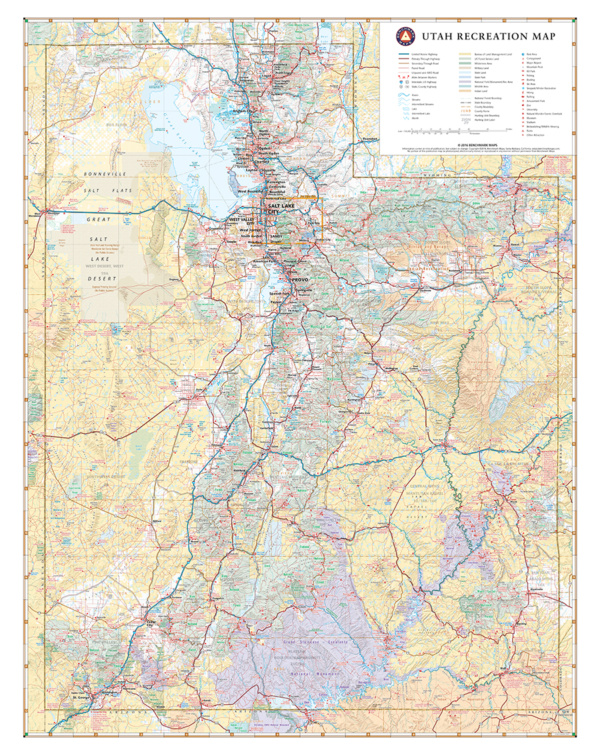 Utah Recreation Map