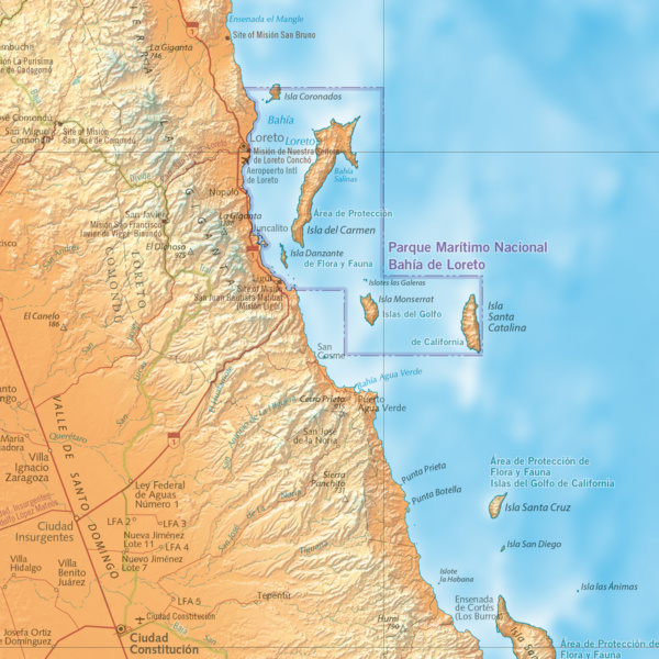 Baja California Peninsula Wall Map - Image 2