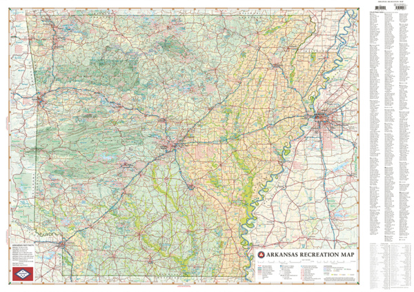 Arkansas Recreation Map - Image 2