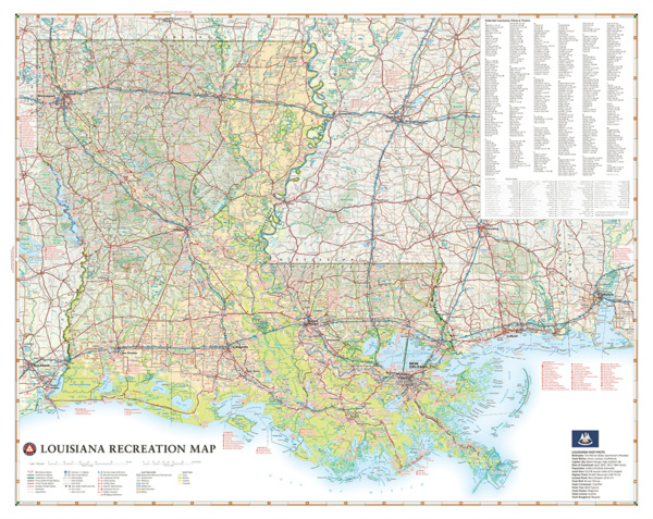 Louisiana Recreation Map - Image 2