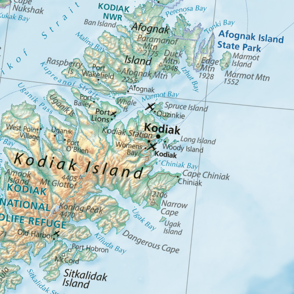 Alaska, The Last Frontier Wall Map - Image 6