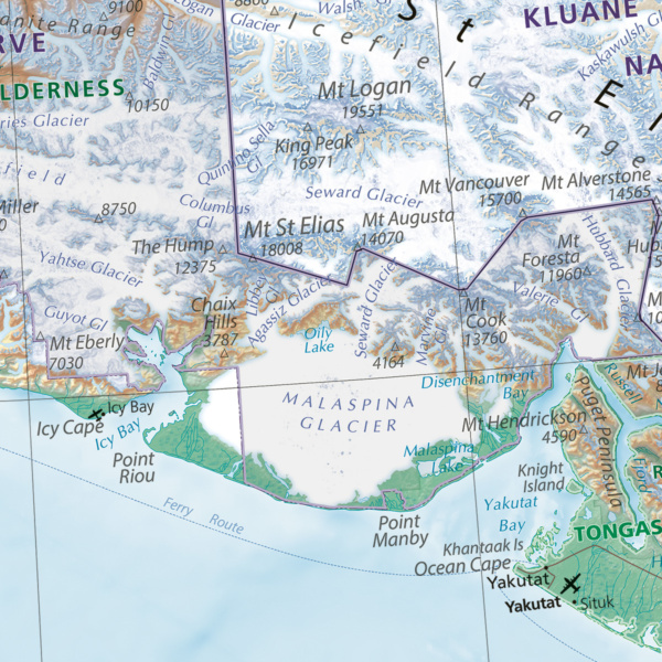 Alaska, The Last Frontier Wall Map - Image 7