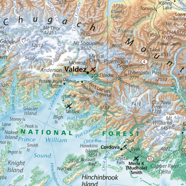 Alaska, The Last Frontier Wall Map - Image 8